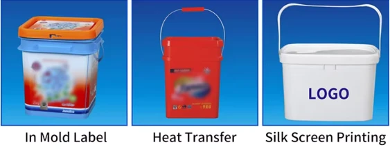 Custom‑Printing‑Plastic‑Recyclable‑Rectangular‑Paint‑Buckets Custom‑Printing‑Plastic‑Recyclable‑Rectangular‑Paint‑Buckets