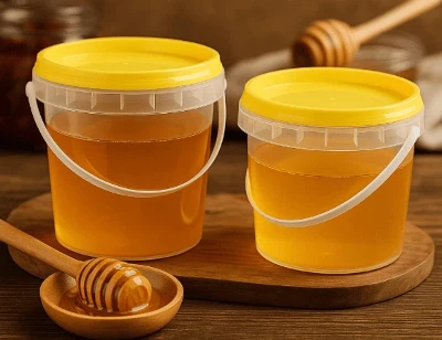 Plastic Transparent Honey Bucket Plastic Transparent Honey Bucket